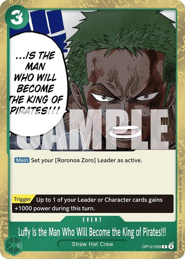 Luffy Is the Man Who Will Become the King of Pirates!!! (OP12-039) (Legacy of the Master)