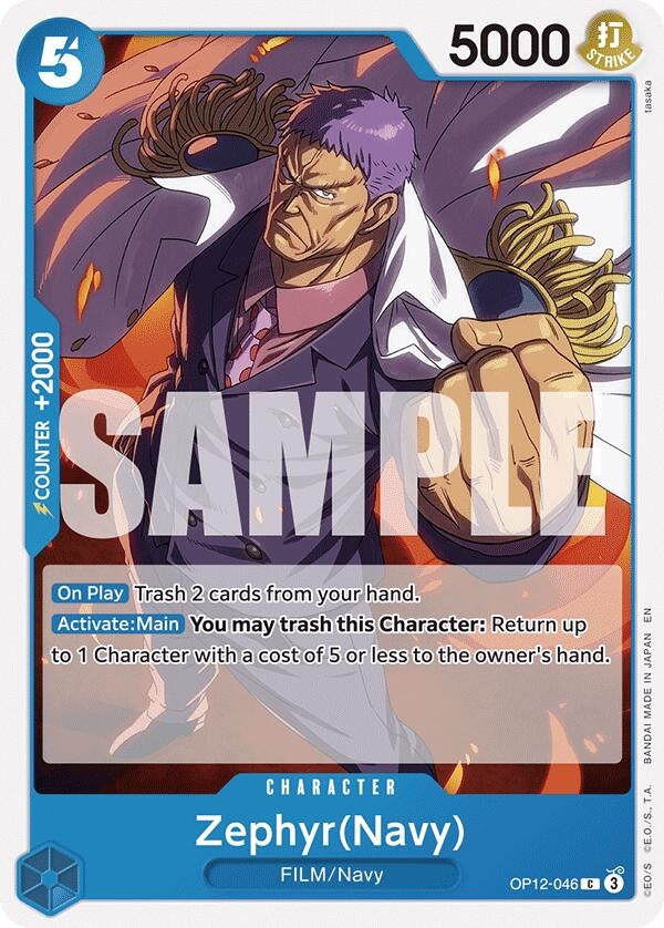 Zephyr(Navy) (OP12-046) (Legacy of the Master)