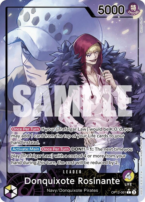 Image for Donquixote Rosinante (061) (Alternate Art) (OP12-061) (Legacy of the Master) - One Piece Card Game