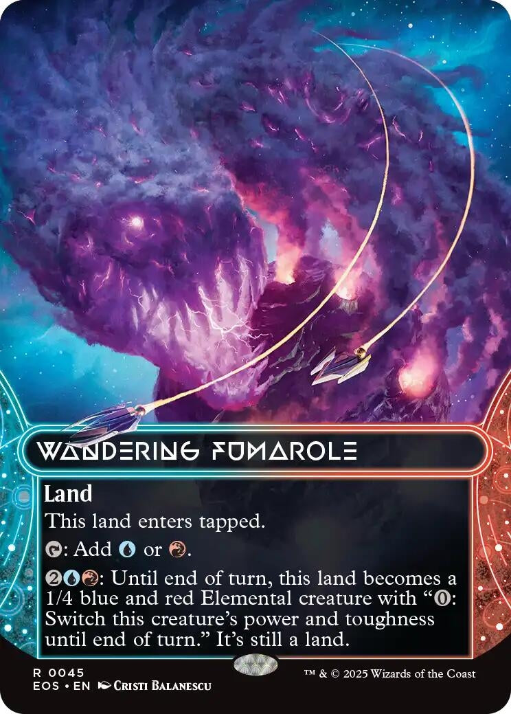 Image for Wandering Fumarole (0045) (Borderless) (45) (Edge of Eternities: Stellar Sights) - Magic: The Gathering