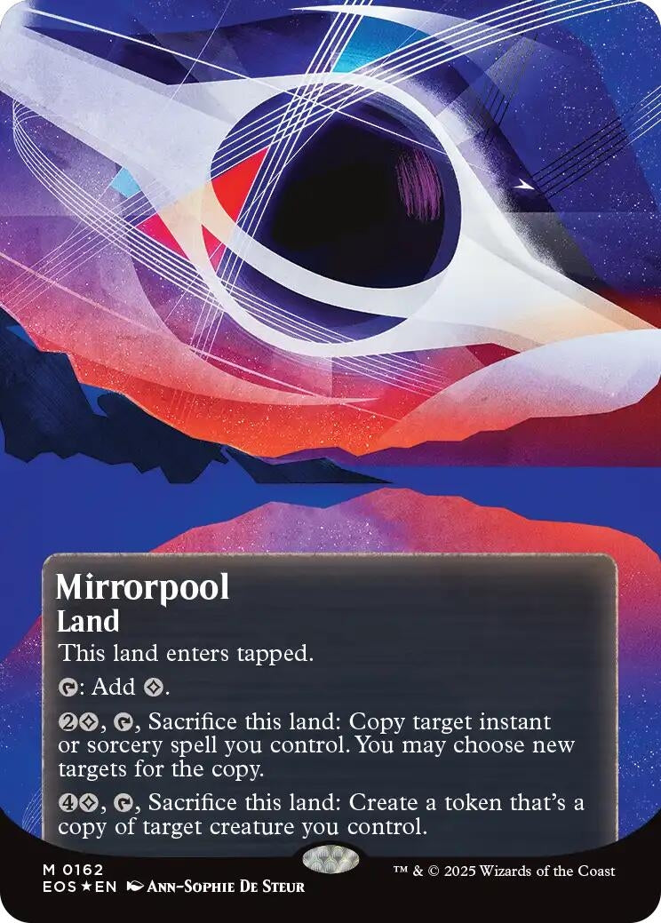 Image for Mirrorpool (0162) (Borderless) (Galaxy Foil) (162) (Edge of Eternities: Stellar Sights) - Magic: The Gathering