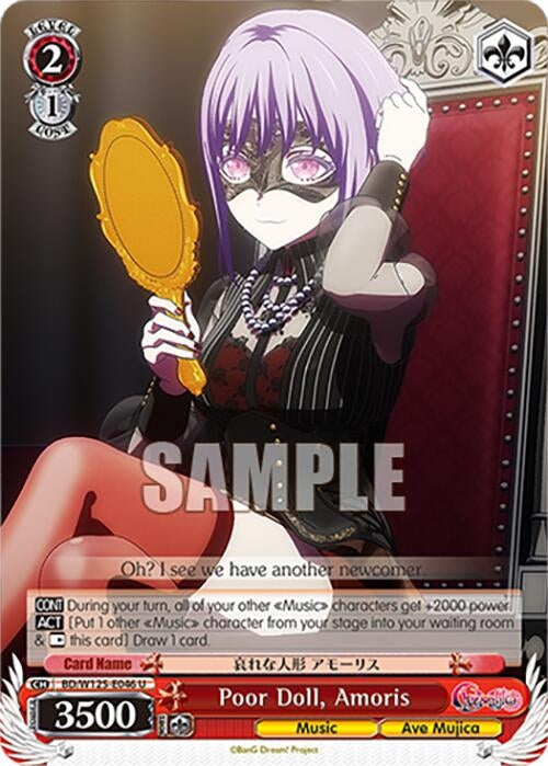 Image for Poor Doll, Amoris (BD/W125-E046 U) (MyGO!!!!! x Ave Mujica) - Weiss Schwarz