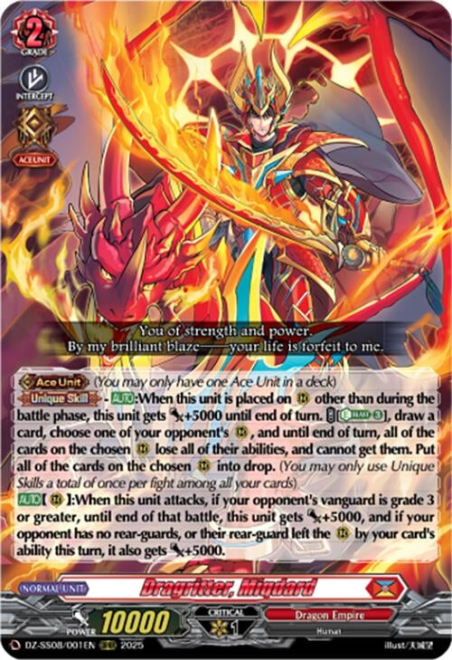 Image for Dragritter, Miqdard (DZ-SS08/001EN) (DZ-SS08: Festival Booster 2025) - Cardfight Vanguard