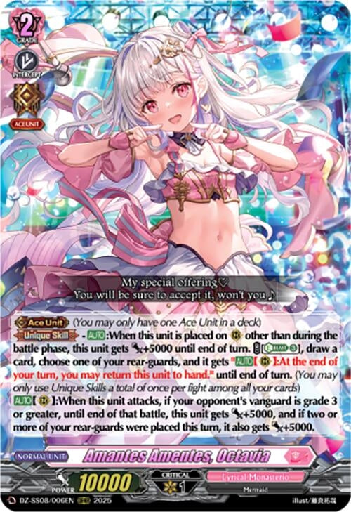 Image for Amantes Amentes, Octavia (DZ-SS08/006EN) (DZ-SS08: Festival Booster 2025) - Cardfight Vanguard