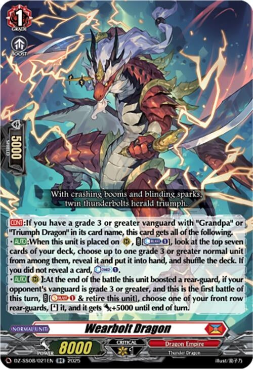 Image for Wearbolt Dragon (DZ-SS08/021EN) (DZ-SS08: Festival Booster 2025) - Cardfight Vanguard