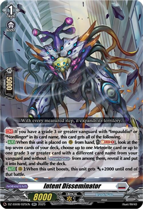 Image for Intent Disseminator (DZ-SS08/025EN) (DZ-SS08: Festival Booster 2025) - Cardfight Vanguard