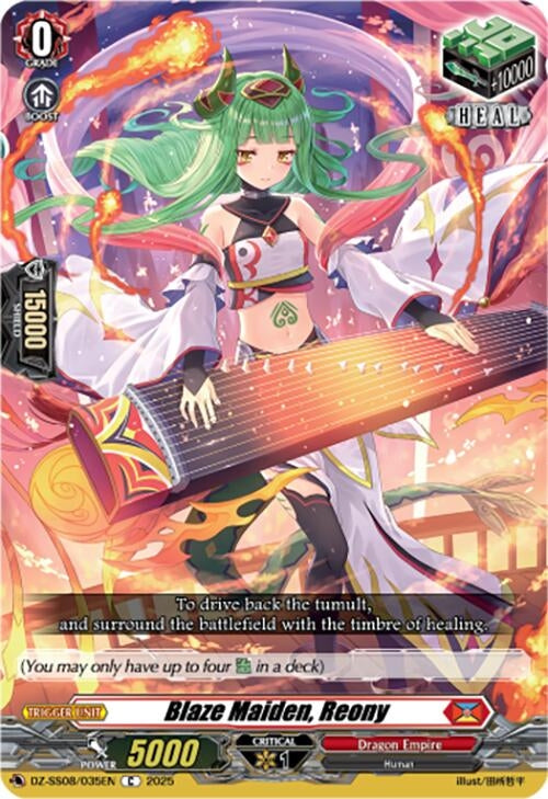 Image for Blaze Maiden, Reony (DZ-SS08/035EN) (DZ-SS08: Festival Booster 2025) - Cardfight Vanguard