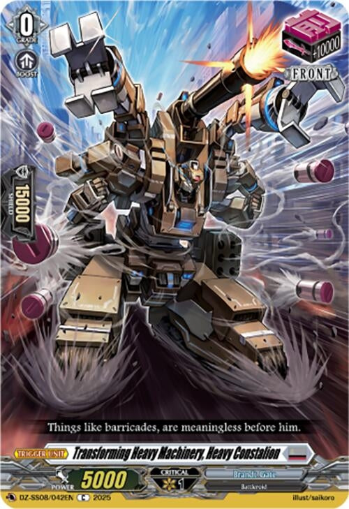 Image for Transforming Heavy Machinery, Heavy Constalion (DZ-SS08/042EN) (DZ-SS08: Festival Booster 2025) - Cardfight Vanguard