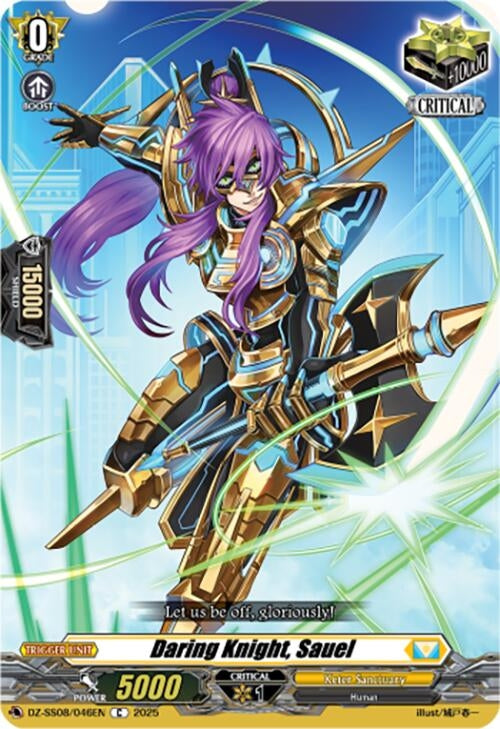 Image for Daring Knight, Sauel (DZ-SS08/046EN) (DZ-SS08: Festival Booster 2025) - Cardfight Vanguard