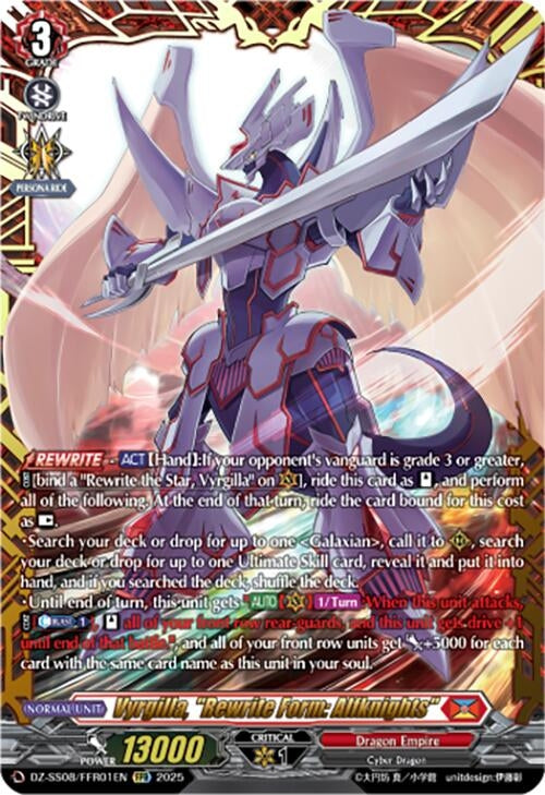 Image for Vyrgilla, "Rewrite Form: Alfknights" (FFR) (DZ-SS08/FFR01EN) (DZ-SS08: Festival Booster 2025) - Cardfight Vanguard