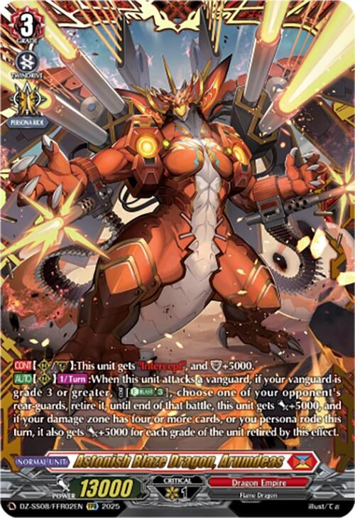 Image for Astonish Blaze Dragon, Arumdeas (FFR) (DZ-SS08/FFR02EN) (DZ-SS08: Festival Booster 2025) - Cardfight Vanguard