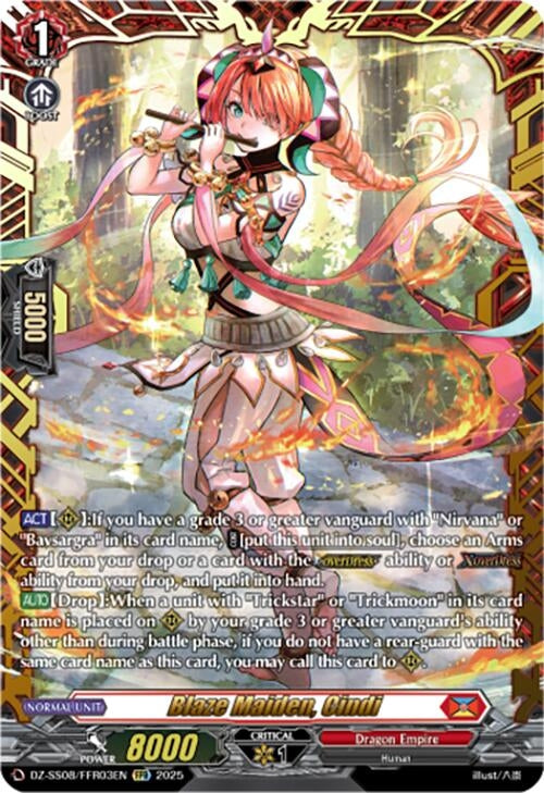 Image for Blaze Maiden, Cindi (FFR) (DZ-SS08/FFR03EN) (DZ-SS08: Festival Booster 2025) - Cardfight Vanguard