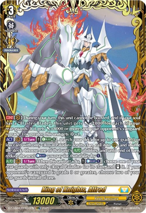 Image for King of Knights, Alfred (FFR) (DZ-SS08/FFR10EN) (DZ-SS08: Festival Booster 2025) - Cardfight Vanguard