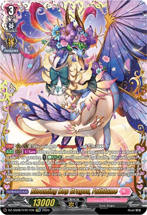 Image for Blooming Bop Dragon, Fulblume (FFR) (DZ-SS08/FFR17EN) (DZ-SS08: Festival Booster 2025) - Cardfight Vanguard