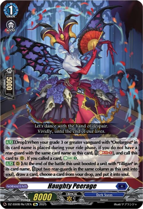Image for Haughty Peerage (DZ-SS08/Re12EN) (DZ-SS08: Festival Booster 2025) - Cardfight Vanguard