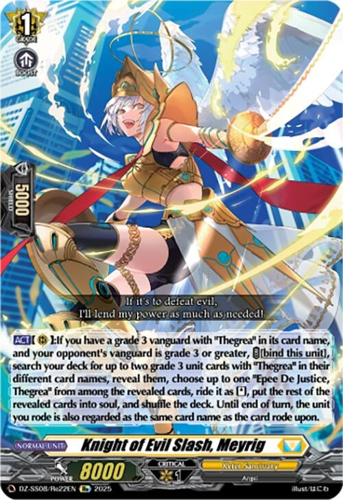 Image for Knight of Evil Slash, Meyrig (DZ-SS08/Re22EN) (DZ-SS08: Festival Booster 2025) - Cardfight Vanguard