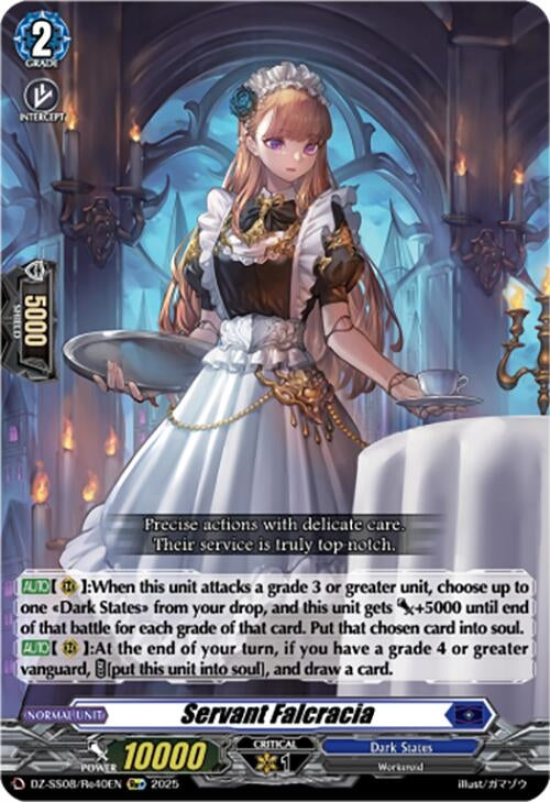 Image for Servant Falcracia (Re+) (DZ-SS08/Re40EN) (DZ-SS08: Festival Booster 2025) - Cardfight Vanguard