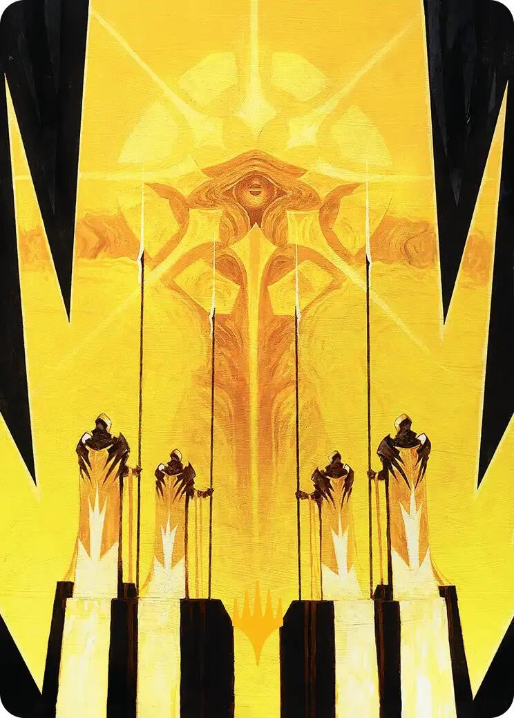Image for Hardlight Containment Art Card (Gold-Stamped Planeswalker Symbol) (4) (Art Series: Edge of Eternities) - Magic: The Gathering