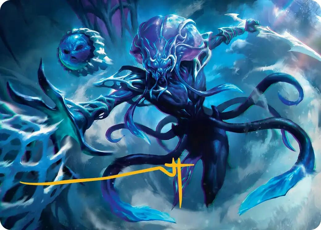 Image for Illvoi Galeblade Art Card (Gold-Stamped Signature) (7) (Art Series: Edge of Eternities) - Magic: The Gathering
