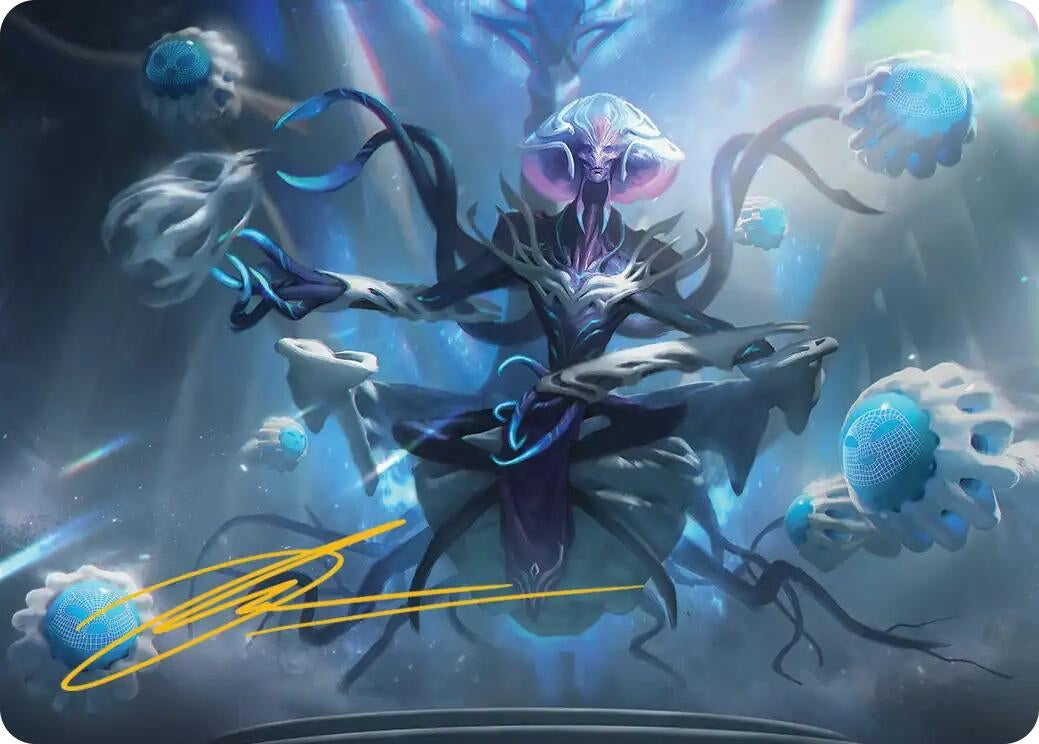 Image for Mm'menon, the Right Hand Art Card (Gold-Stamped Signature) (8) (Art Series: Edge of Eternities) - Magic: The Gathering