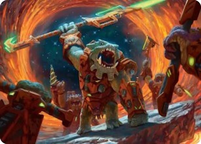 Image for Frontline War-Rager Art Card (16) (Art Series: Edge of Eternities) - Magic: The Gathering
