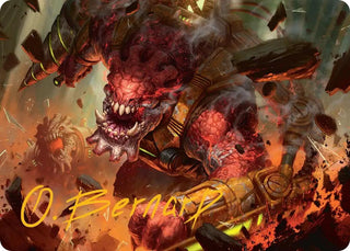 Image for Full Bore Art Card (Gold-Stamped Signature) (17) (Art Series: Edge of Eternities) - Magic: The Gathering