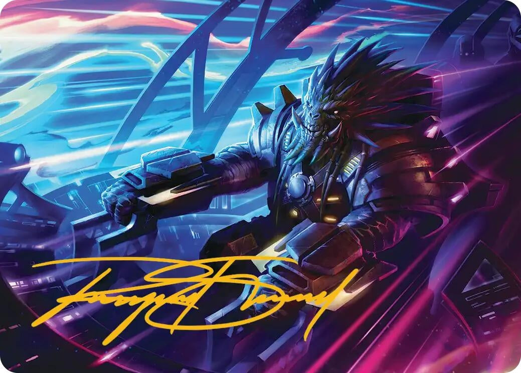 Image for Tannuk, Steadfast Second Art Card (Gold-Stamped Signature) (19) (Art Series: Edge of Eternities) - Magic: The Gathering