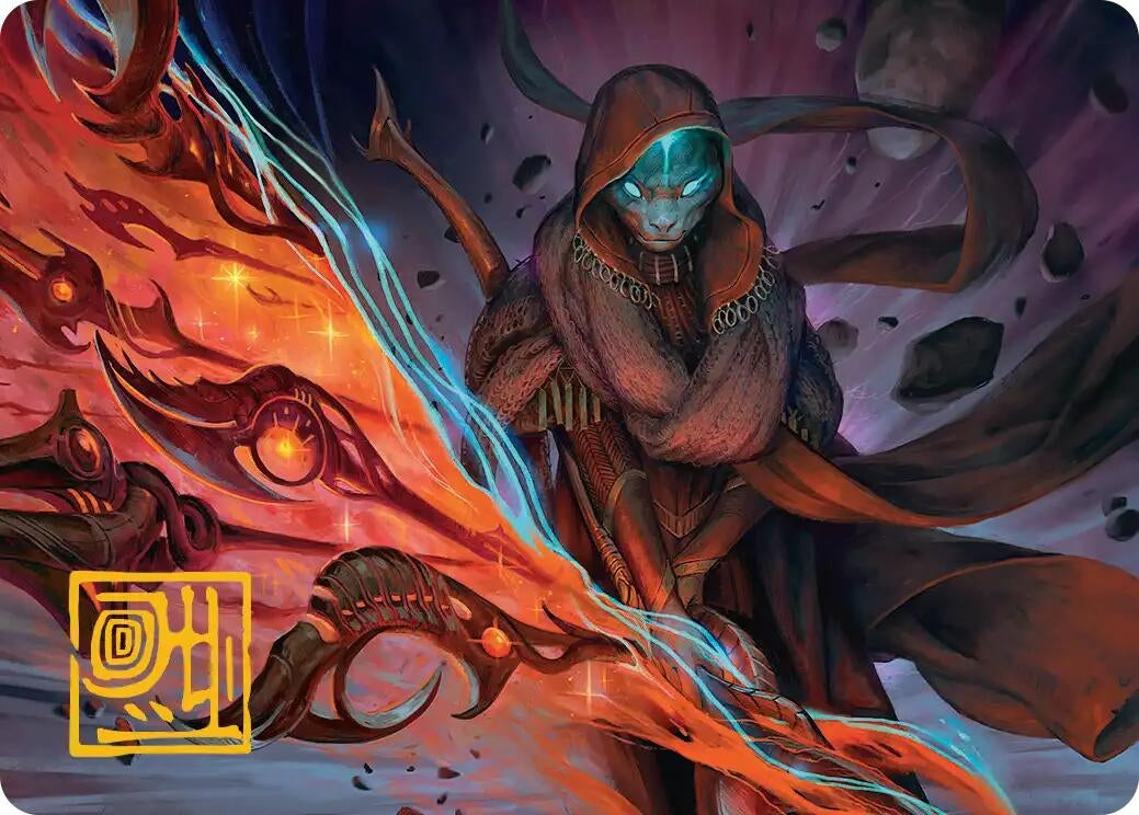Image for Weftstalker Ardent Art Card (Gold-Stamped Signature) (20) (Art Series: Edge of Eternities) - Magic: The Gathering