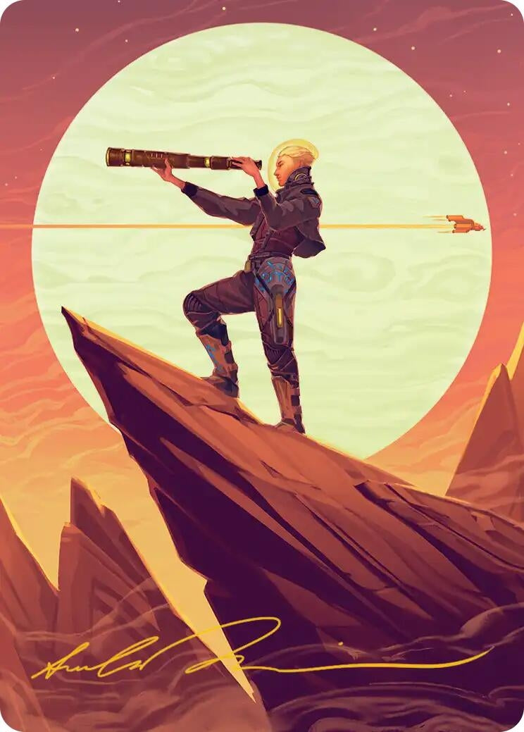 Image for Sami, Wildcat Captain Art Card (Gold-Stamped Signature) (37) (Art Series: Edge of Eternities) - Magic: The Gathering
