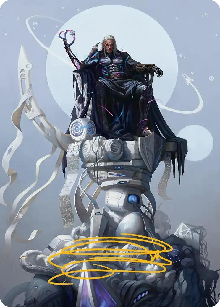 Image for Tezzeret, Cruel Captain Art Card (35/54) (Gold-Stamped Signature) (35) (Art Series: Edge of Eternities) - Magic: The Gathering