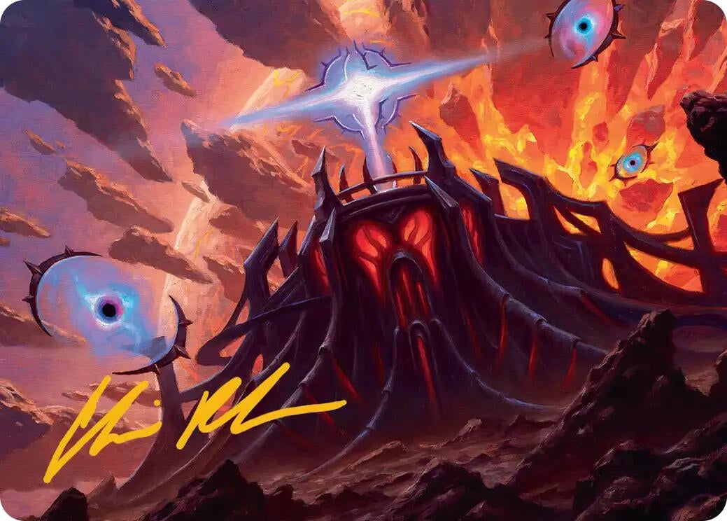 Image for Secluded Starforge Art Card (Gold-Stamped Signature) (32) (Art Series: Edge of Eternities) - Magic: The Gathering