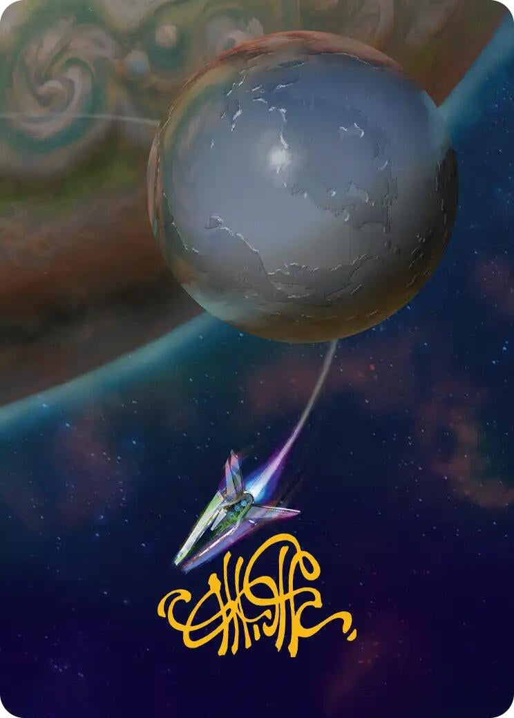 Image for Reflecting Pool Art Card (Gold-Stamped Signature) (46) (Art Series: Edge of Eternities) - Magic: The Gathering