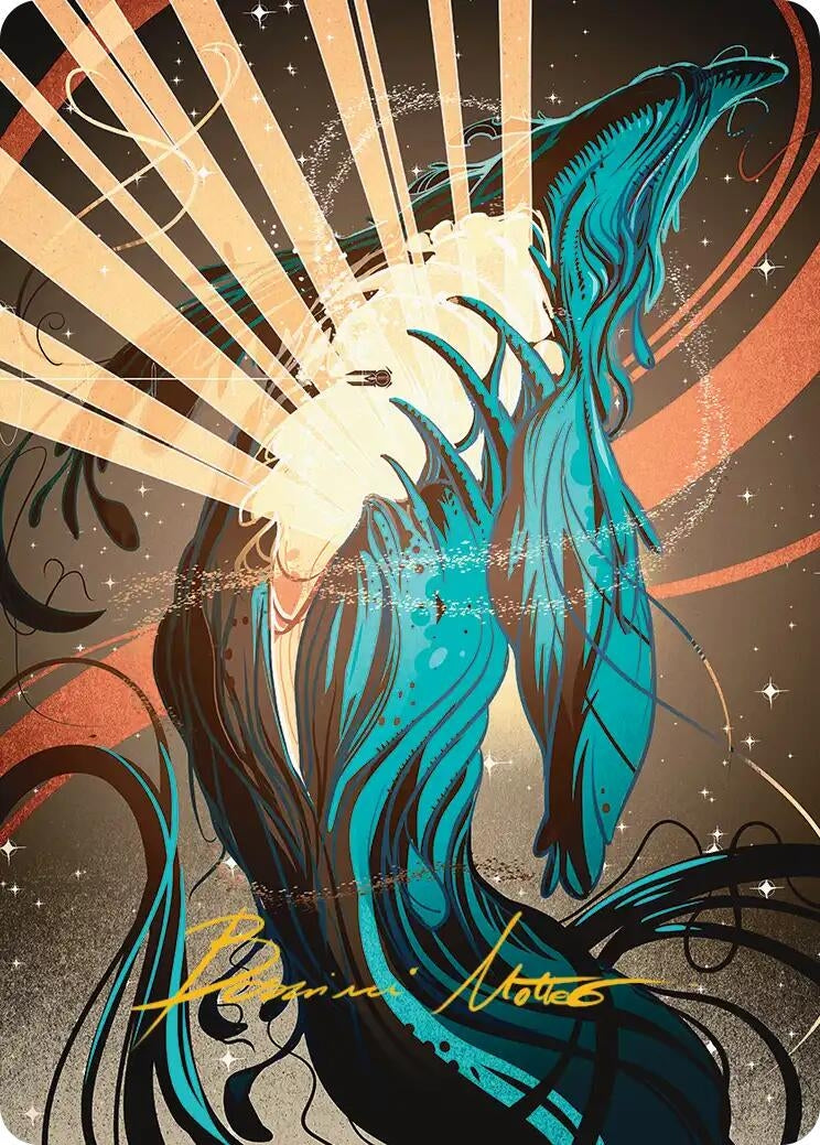 Image for Swarmyard Art Card (Gold-Stamped Signature) (54) (Art Series: Edge of Eternities) - Magic: The Gathering