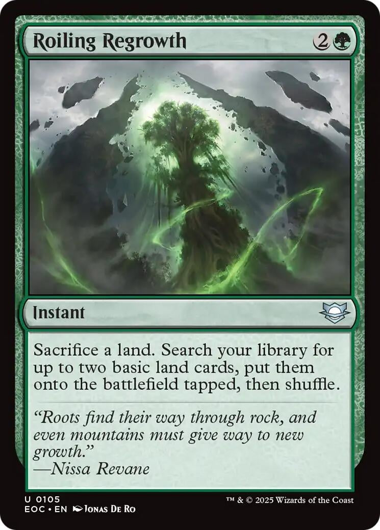 Image for Roiling Regrowth (105) (Commander: Edge of Eternities) - Magic: The Gathering