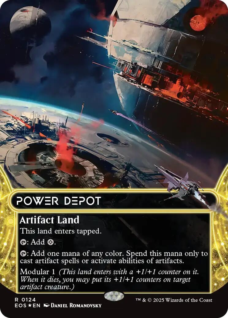 Image for Power Depot (0124) (Borderless) (Galaxy Foil) (124) (Edge of Eternities: Stellar Sights) - Magic: The Gathering