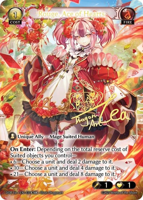Image for Rouge, Ace of Hearts (CSR) (133) (Distorted Reflections) - Grand Archive TCG