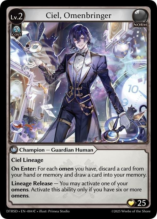 Image for Ciel, Omenbringer (4) (Distorted Reflections Starter Decks) - Grand Archive TCG
