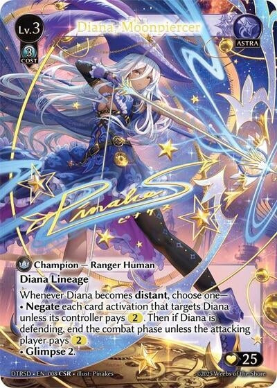 Image for Diana, Moonpiercer (CSR) (8) (Distorted Reflections Starter Decks) - Grand Archive TCG