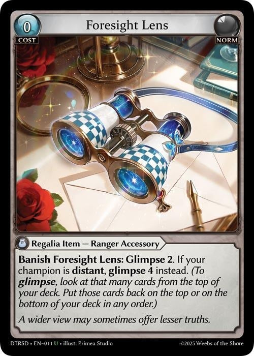 Image for Foresight Lens (11) (Distorted Reflections Starter Decks) - Grand Archive TCG
