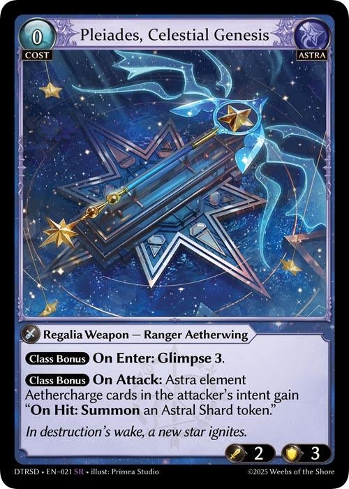 Image for Pleiades, Celestial Genesis (21) (Distorted Reflections Starter Decks) - Grand Archive TCG