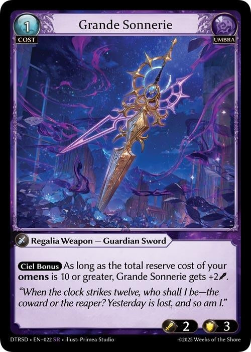Image for Grande Sonnerie (22) (Distorted Reflections Starter Decks) - Grand Archive TCG