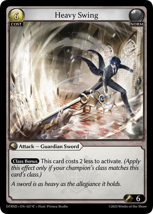 Image for Heavy Swing (27) (Distorted Reflections Starter Decks) - Grand Archive TCG