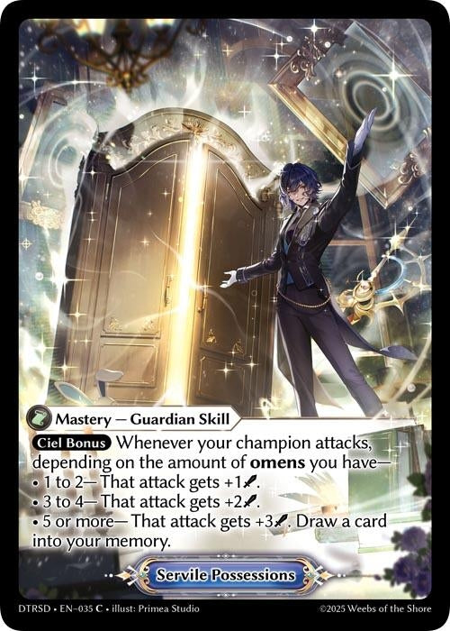 Image for Servile Possessions (35) (Distorted Reflections Starter Decks) - Grand Archive TCG