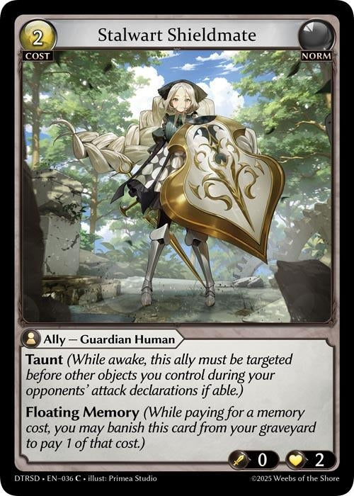 Image for Stalwart Shieldmate (36) (Distorted Reflections Starter Decks) - Grand Archive TCG