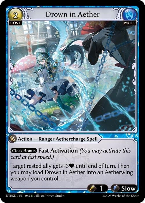 Image for Drown in Aether (45) (Distorted Reflections Starter Decks) - Grand Archive TCG