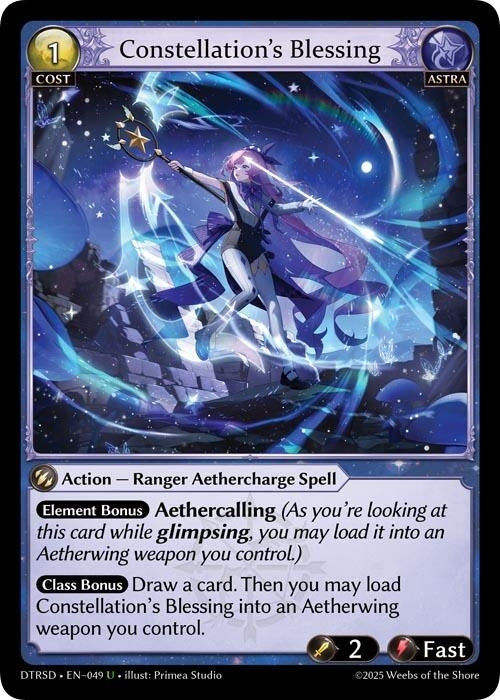 Image for Constellation's Blessing (49) (Distorted Reflections Starter Decks) - Grand Archive TCG
