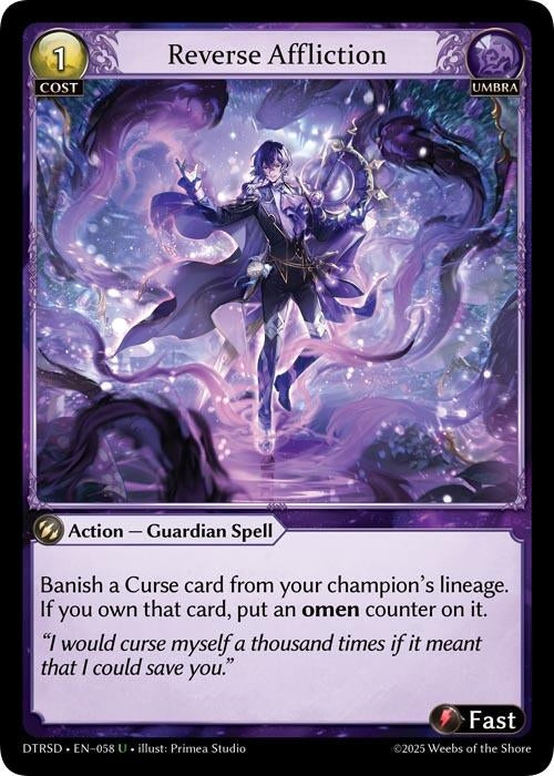 Image for Reverse Affliction (58) (Distorted Reflections Starter Decks) - Grand Archive TCG