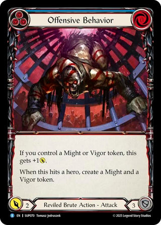 Image for Offensive Behavior (SUP070) (Super Slam) - Flesh and Blood TCG
