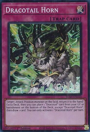 Dracotail Horn (Super Rare) (JUSH-EN010) (Justice Hunters)