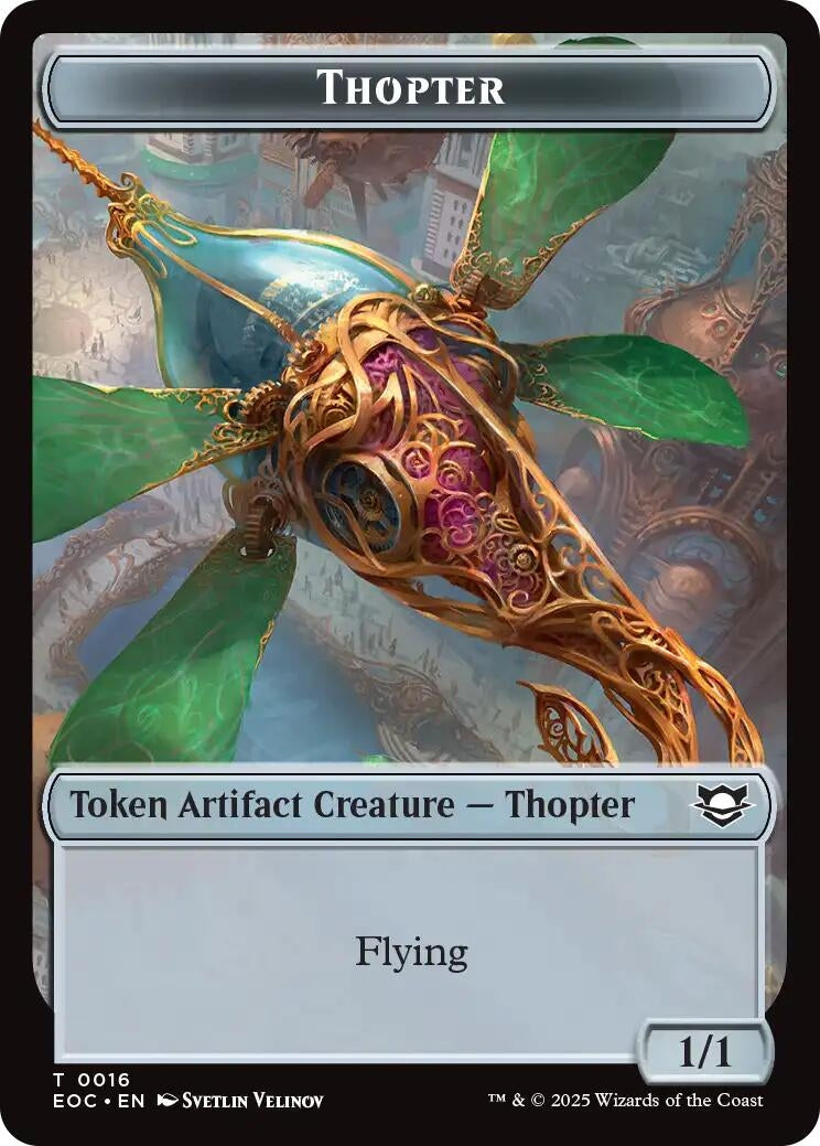 Image for Thopter // Gnome Double-Sided Token (16 // 11) (Commander: Edge of Eternities) - Magic: The Gathering